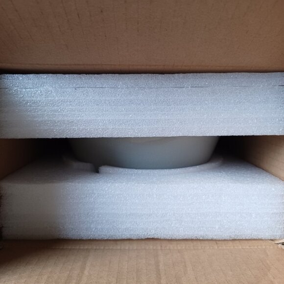 Cracked Ice Glaze Ceramic Planter Pot | Gray | 7" W x 4.5" H - Picture 6 of 6